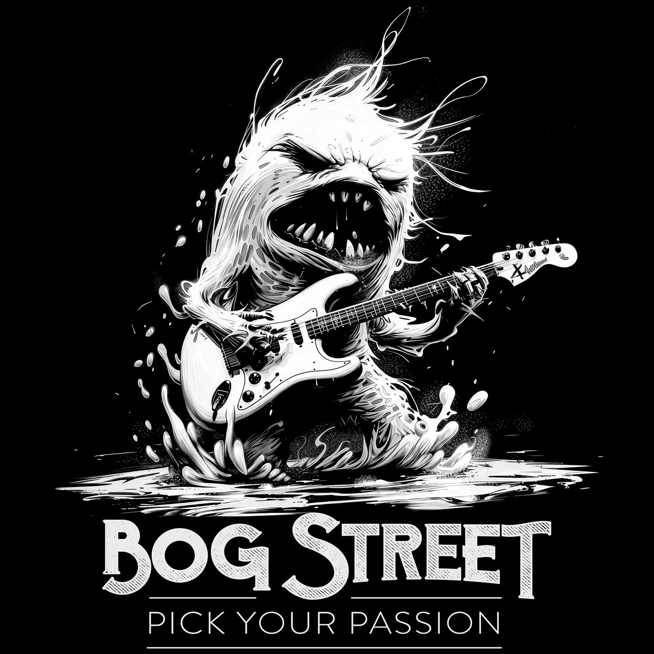 Rockin' Swamp Ghost - Bog Street Brand T-shirts