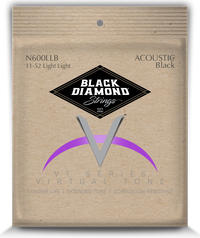 Thumbnail for Black Coated Acoustic Guitar Phosphor Bronze 92/8 by Black Diamond USA