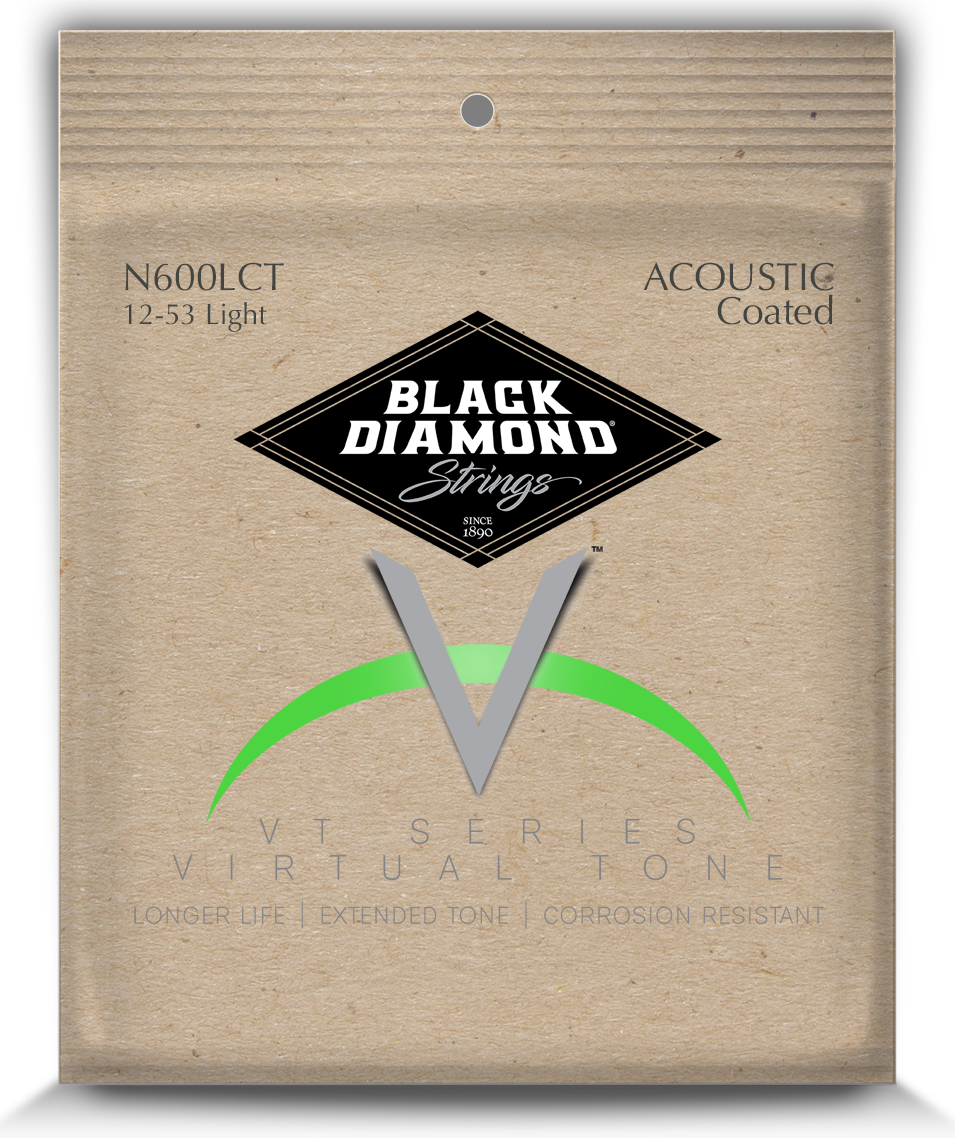 Clear Coated Acoustic Phosphor Bronze 92/8 by Black Diamond USA