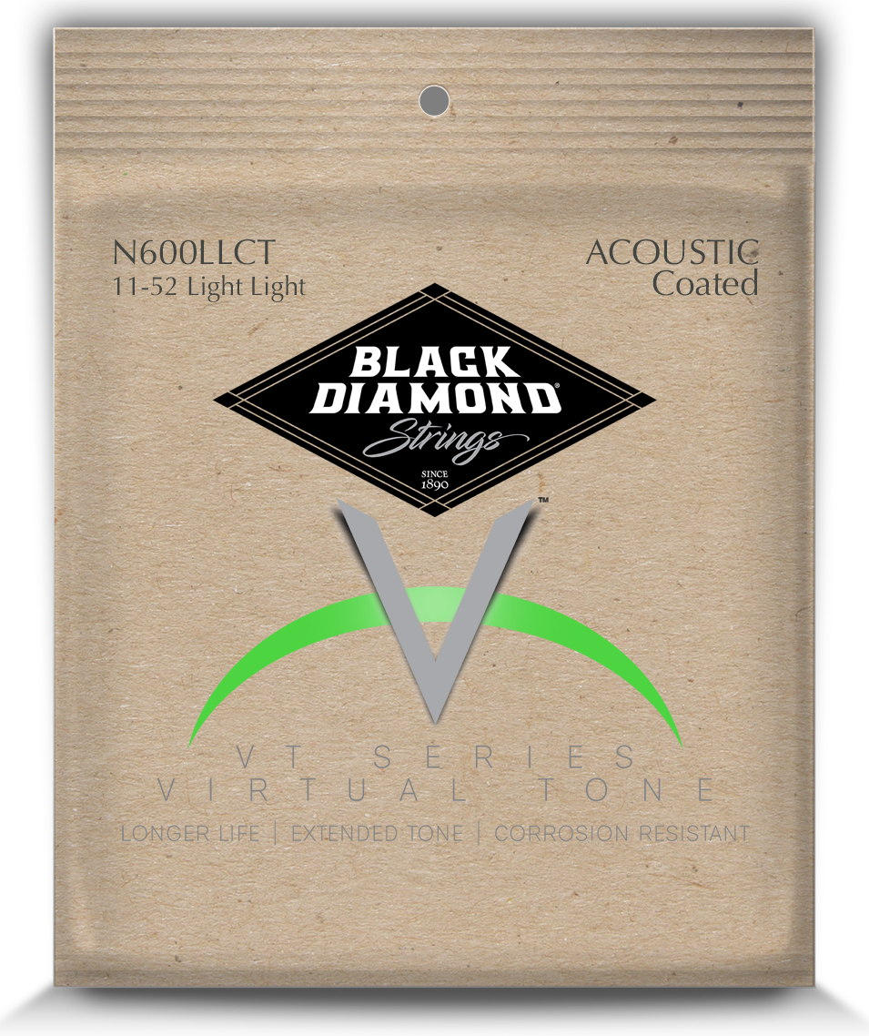 Clear Coated Acoustic Phosphor Bronze 92/8 by Black Diamond USA