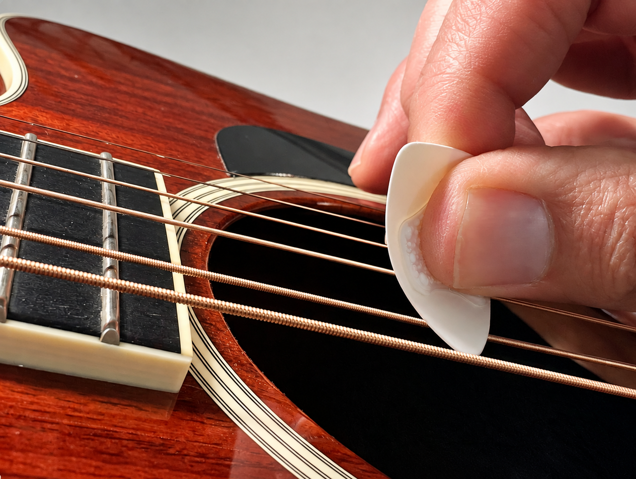 Bog Street Scales 0.6mm (Flex) 3-Sided Ergonomic Guitar Picks with Rubberized Grip, 10-Pack