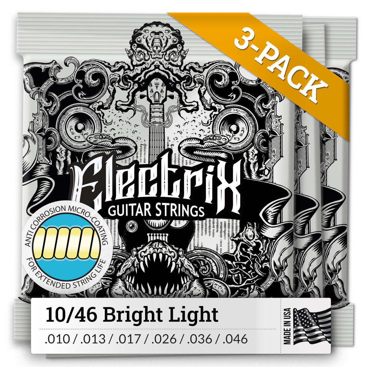COATED Electric Guitar Strings