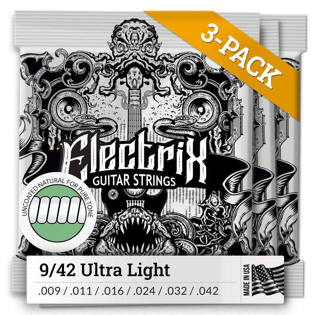 UNCOATED Electric Guitar Strings
